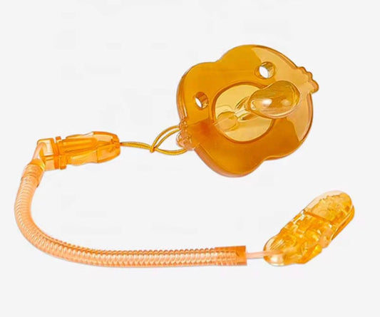Tétine bébé avec attache sécurisée – Anti-chute & hygiénique (sans BPA)