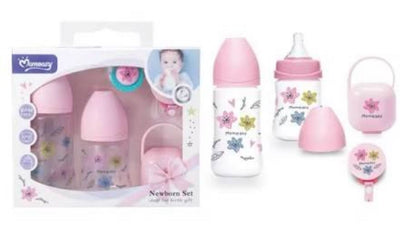 Coffret naissance MomEasy rose – Kit bébé complet (sans BPA)